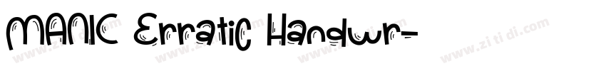 MANIC Erratic Handwr字体转换